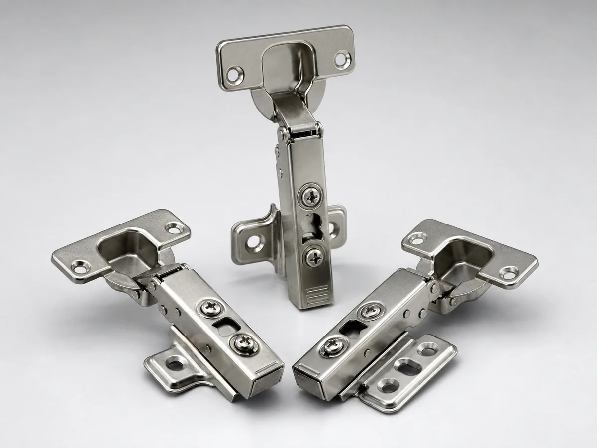 TERQ soft-close hinges — concealed and overlay hinge options for cabinet and wardrobe furniture
